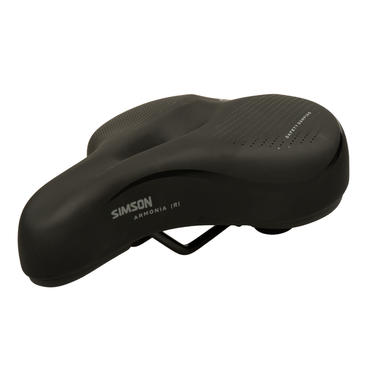 Simson Armonia Relaxed Fietszadel - Unisex - Zwart