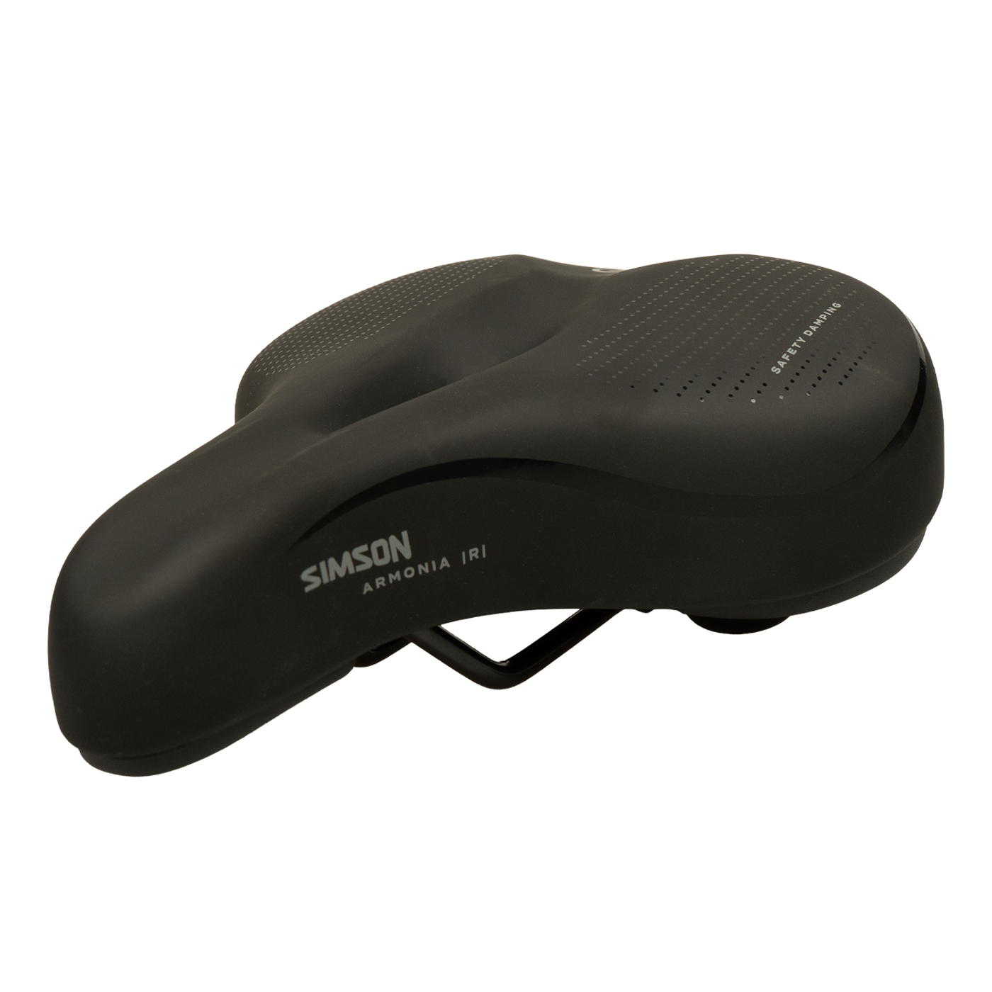 Simson Armonia Relaxed Fietszadel - Unisex - Zwart