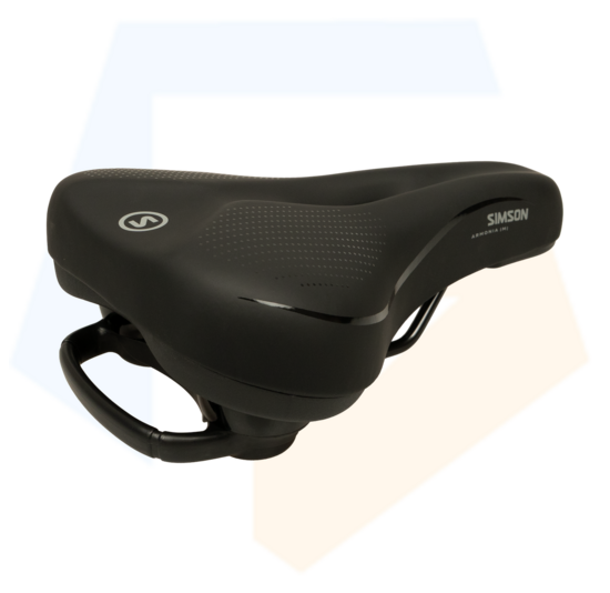 Simson Armonia Moderate Fietszadel - Unisex - Zwart