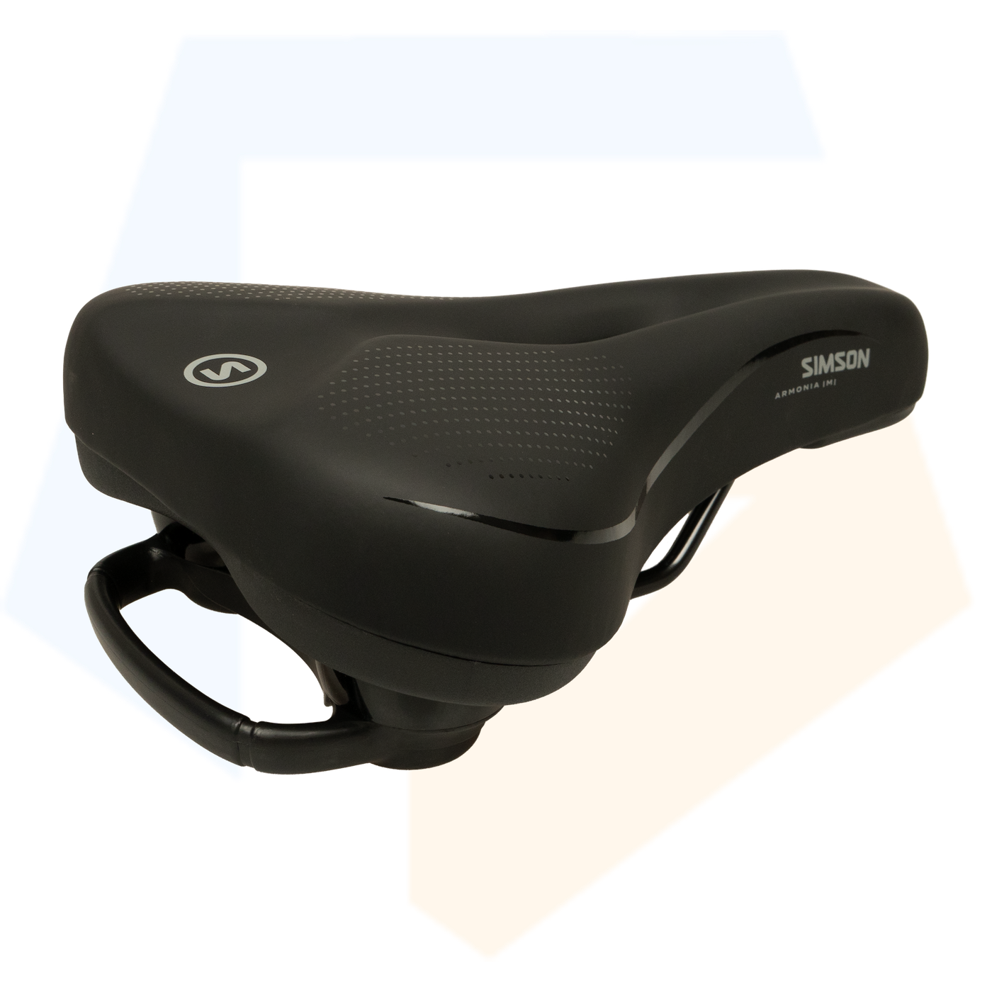 Simson Armonia Moderate Fietszadel - Unisex - Zwart