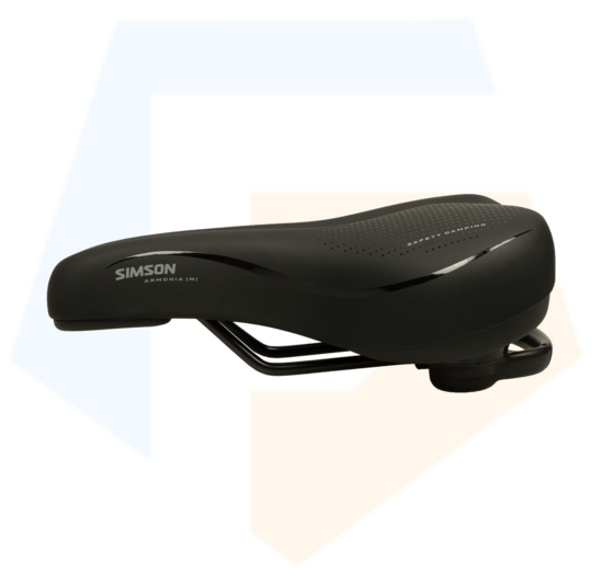 Simson Armonia Moderate Fietszadel - Unisex - Zwart