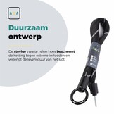 Voltano Insteekketting Extra Dik – 100 cm – Zwart - 8 MM Gehard Staal