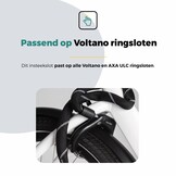 Voltano Insteekketting Extra Dik – 100 cm – Zwart - 8 MM Gehard Staal