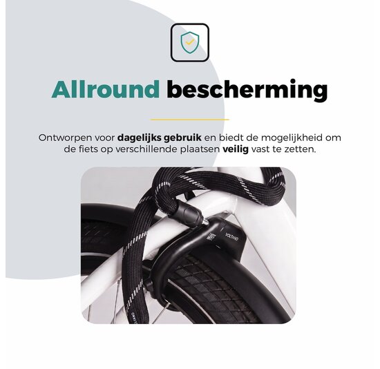 Voltano Insteekketting Extra Dik – 140 cm – Zwart - 8 MM Gehard Staal