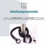 Voltano Insteekketting Extra Dik – 140 cm – Zwart - 8 MM Gehard Staal