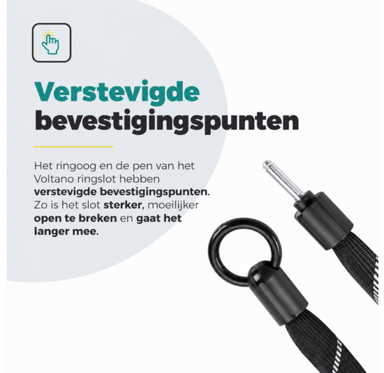 Voltano Insteekketting Extra Dik – 140 cm – Zwart - 8 MM Gehard Staal