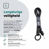 Voltano Insteekketting Extra Dik – 140 cm – Zwart - 8 MM Gehard Staal