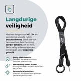 Voltano Insteekketting Extra Dik – 100 cm – Zwart - 8 MM Gehard Staal