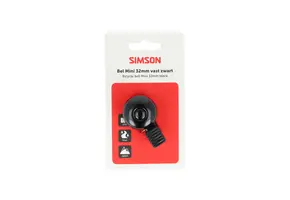 Simson Mini Fietsbel - 32MM - Aluminium -Zwart