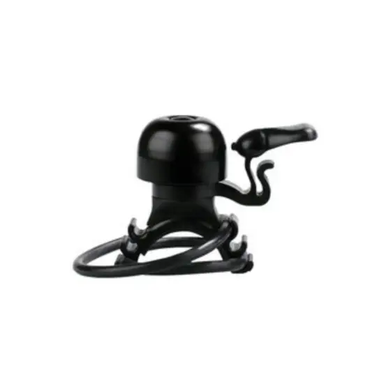 Simson Micro Fietsbel - Rubber Bevestiging - 23MM - Zwart