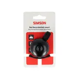 Simson Race Fietsbel - Rubber Bevestiging - Zwart