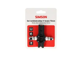 Simson V-brake Remblokken - 72MM - Per Paar