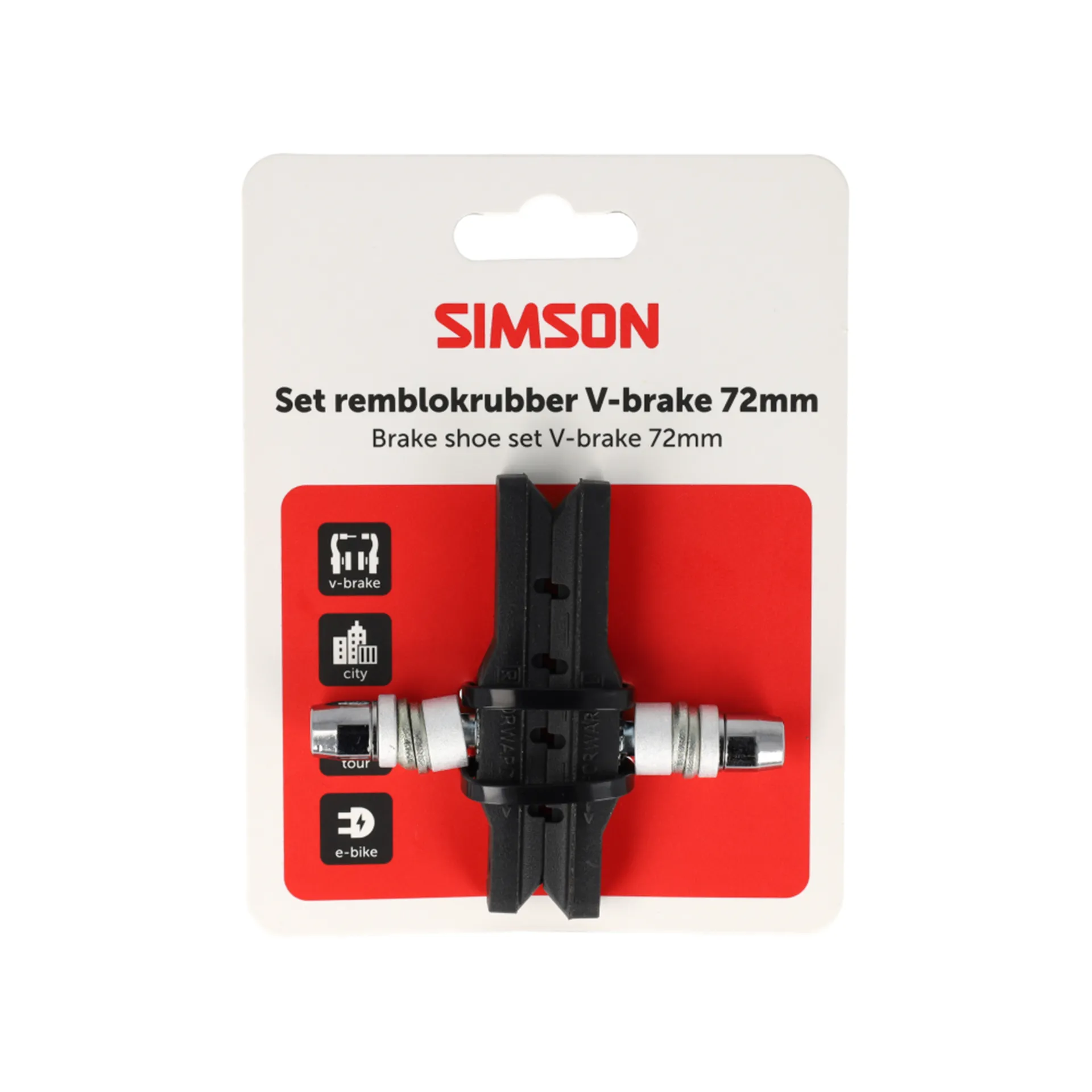 Simson V-brake Remblokken - 72MM - Per Paar