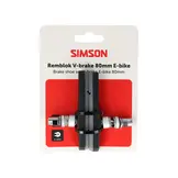 Simson remblokken E-bike V-brake 80mm per paar