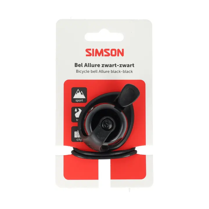 Simson Allure Fietsbel - Zwart