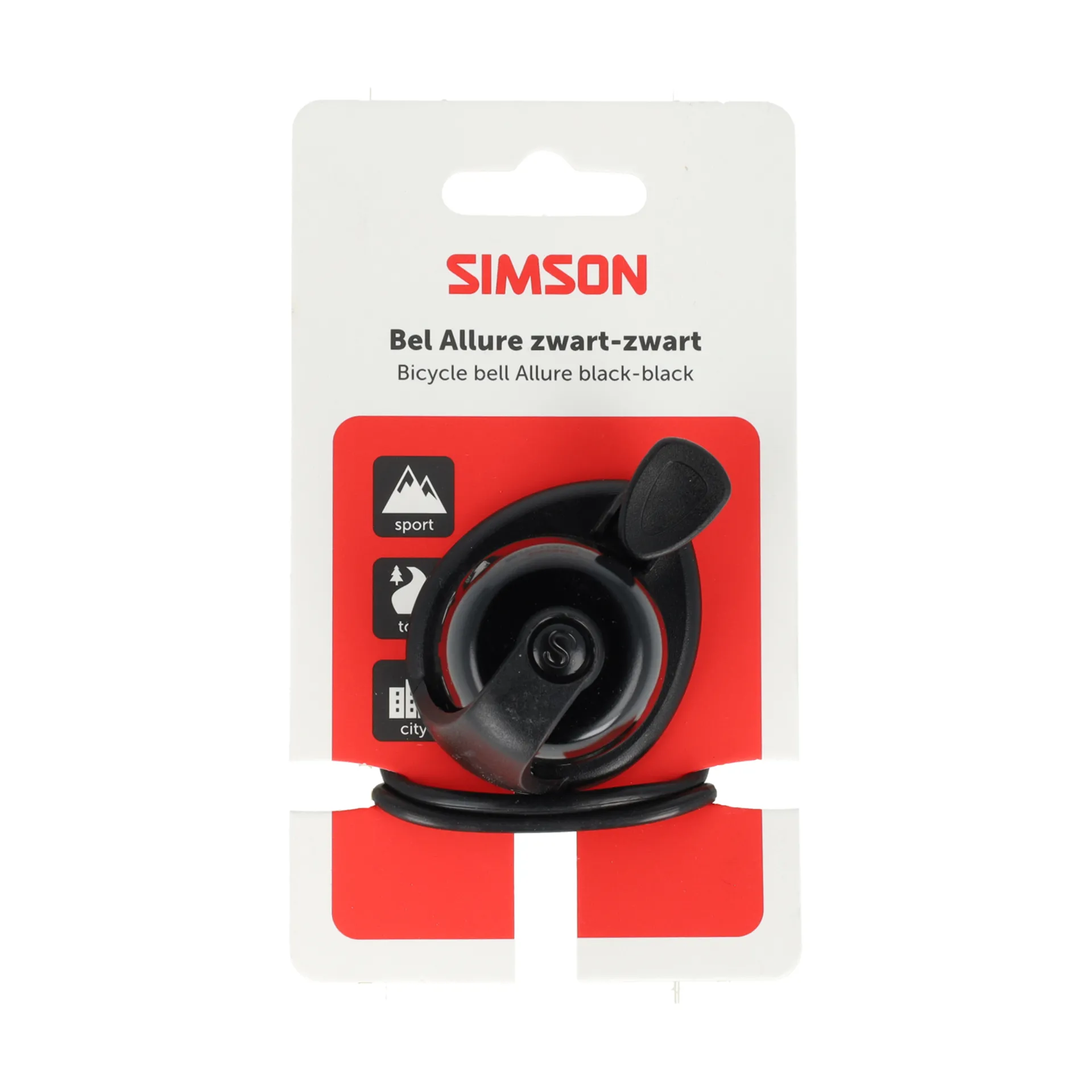 Simson Allure Fietsbel - Zwart