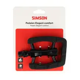 Simson Elegant Comfort Fietspedalen - Aluminium - Zwart