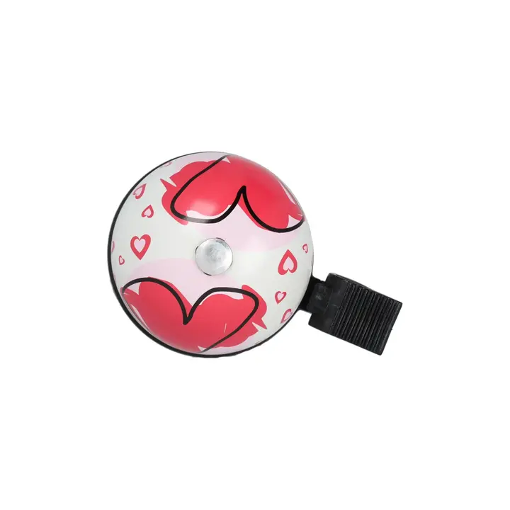 Simson Hartjes Kinder Fietsbel - Roze/Wit