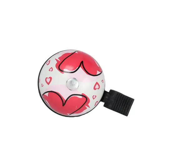 Simson Hartjes Kinder Fietsbel - Roze/Wit