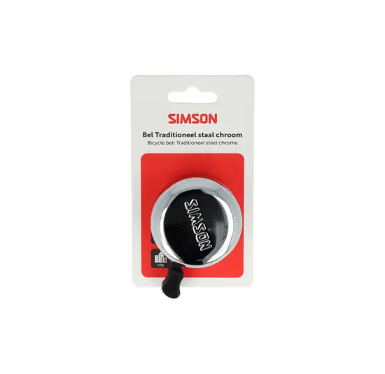 Simson Traditioneel Fietsbel - Staal - Chroom