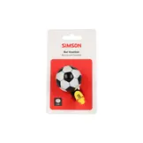 Simson Voetbal Kinder Fietsbel - Zwart/Wit