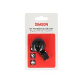 Simson Mini Fietsbel - Flexband Bevestiging - Aluminium - Zwart