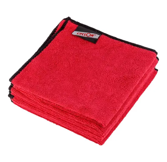 CyclOn Microvezel Schoonmaakdoeken - Set 3 Stuks - Rood