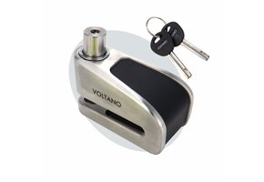 Voltano Schijfremslot met Alarm - ART 4 Slot - Remschijfslot - Zwart - Met Reminderkabel 150 CM