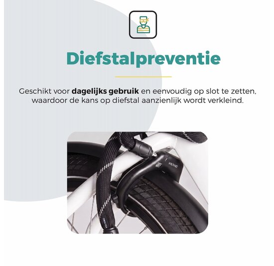 Voltano Ringslot ART2 - E-bike - Zwart - Insteekoptie