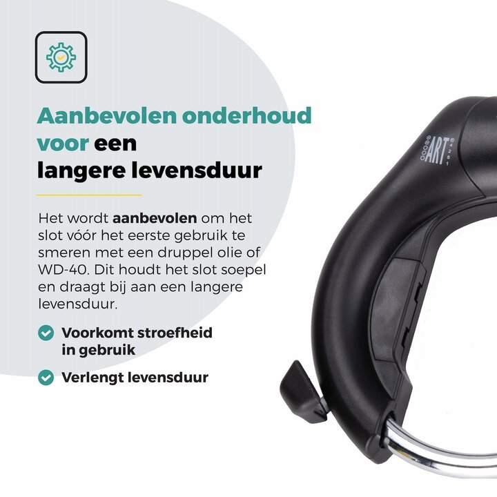 Voltano Ringslot ART2 - E-bike - Zwart - Insteekoptie