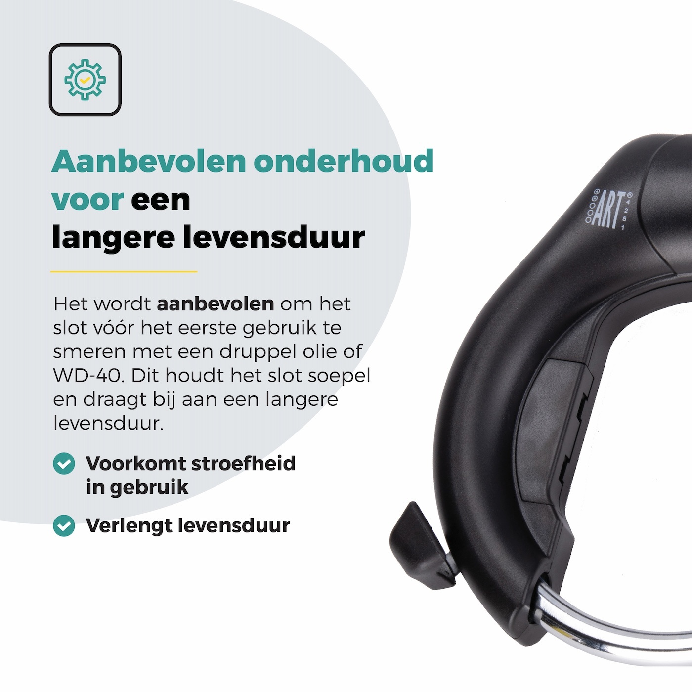 Voltano Ringslot ART2 - E-bike - Zwart - Insteekoptie