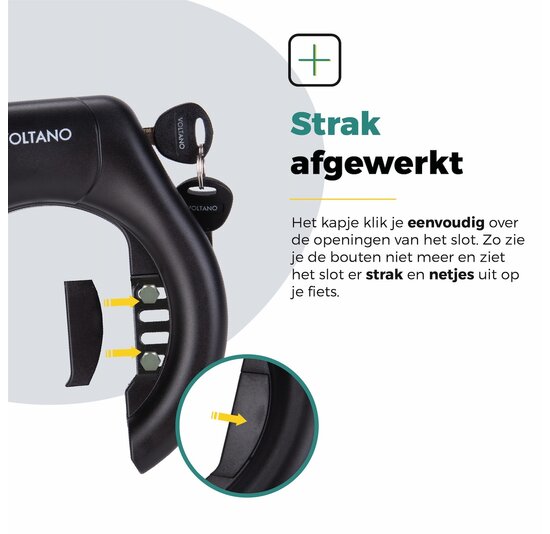 Voltano Ringslot ART2 - E-bike - Zwart - Insteekoptie