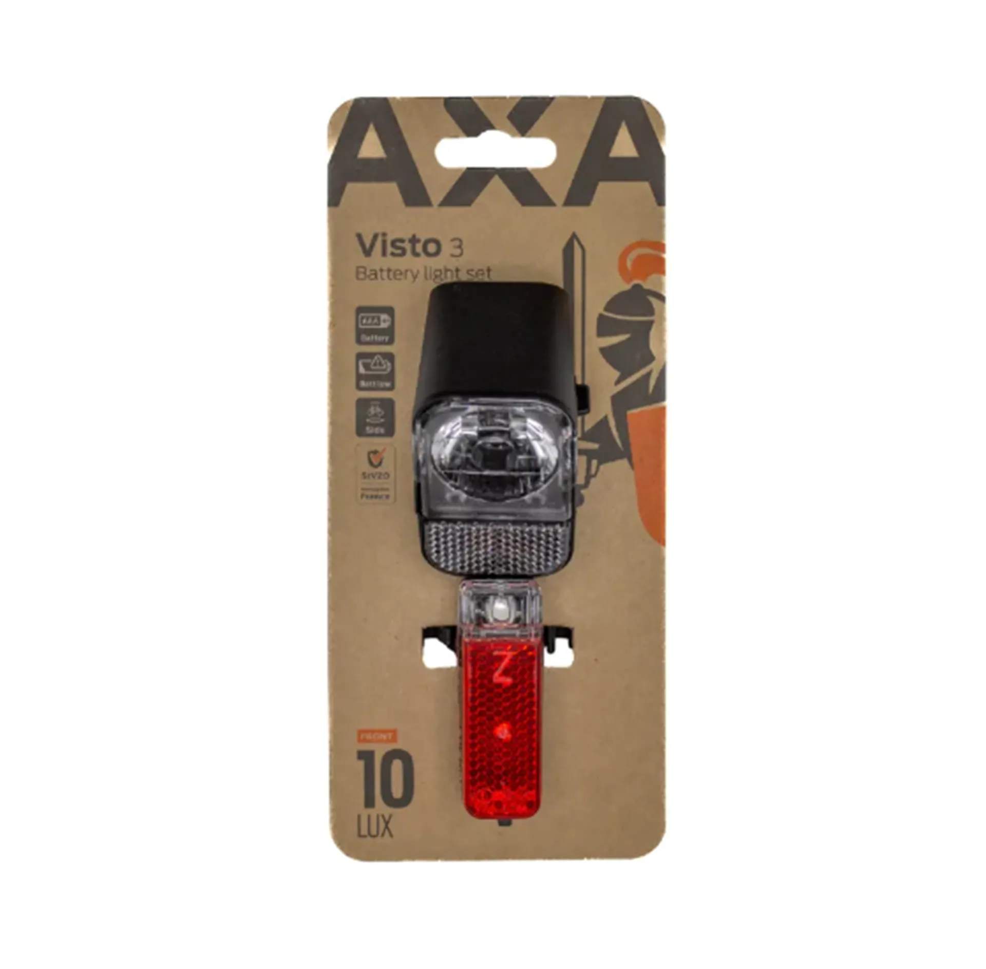 Axa Visto 3 LED Verlichtingsset - Batterij