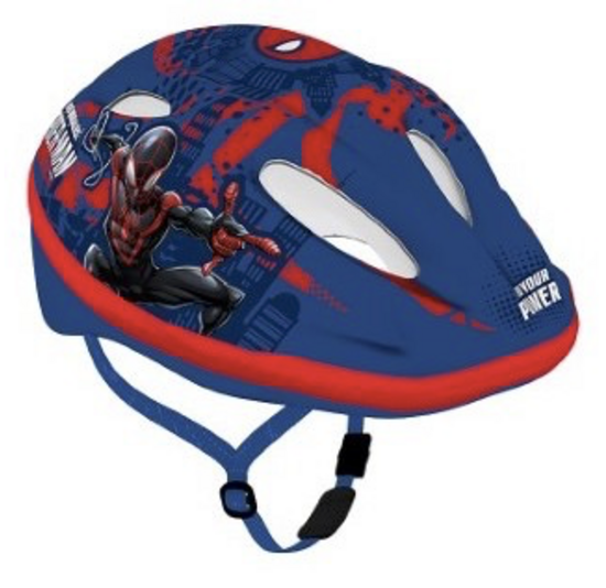 Disney Kinder Fietshelm - Spider-Man - Blauw - 52-56 CM