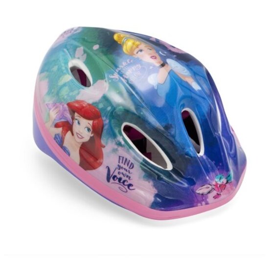 Disney Kinder Fietshelm - Princes - Blauw / Roze - 52-56 CM