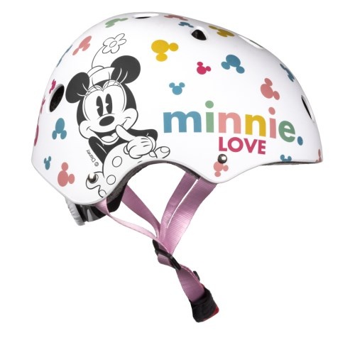 Disney Kinder Fietshelm Sport - Minnie - Wit - 52-56 CM
