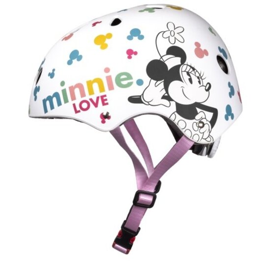 Disney Kinder Fietshelm Sport - Minnie - Wit - 52-56 CM