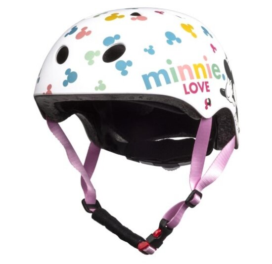Disney Kinder Fietshelm Sport - Minnie - Wit - 52-56 CM