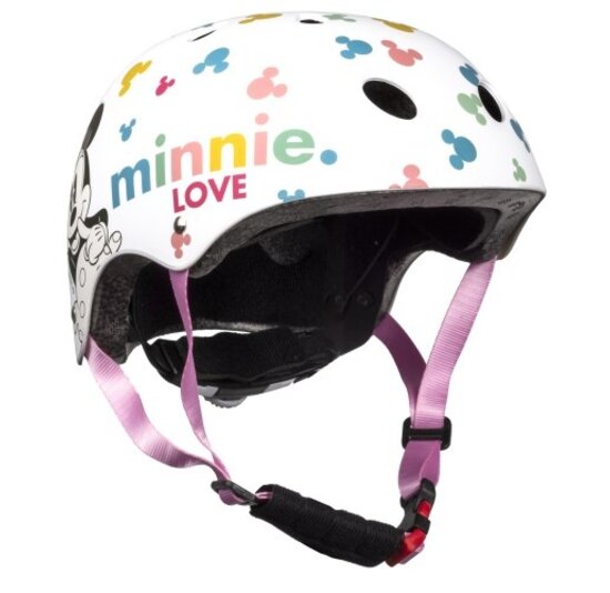 Disney Kinder Fietshelm Sport - Minnie - Wit - 52-56 CM