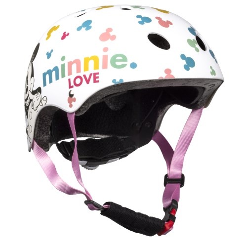 Disney Kinder Fietshelm Sport - Minnie - Wit - 52-56 CM