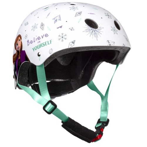 Disney Kinder Fietshelm Sport - Frozen - Wit - 52-56 CM