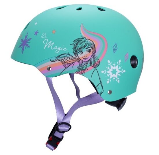 Disney Kinder Fietshelm Sport - Frozen - Blauw - 52-56 CM