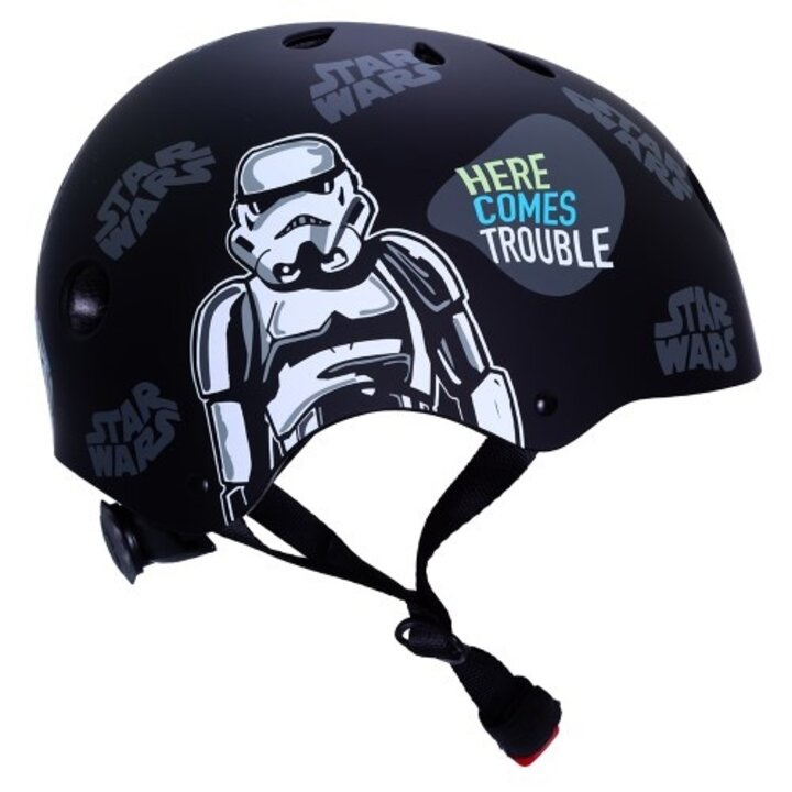 Disney Kinder Fietshelm Sport - Stars Wars - Zwart - 54-58 CM