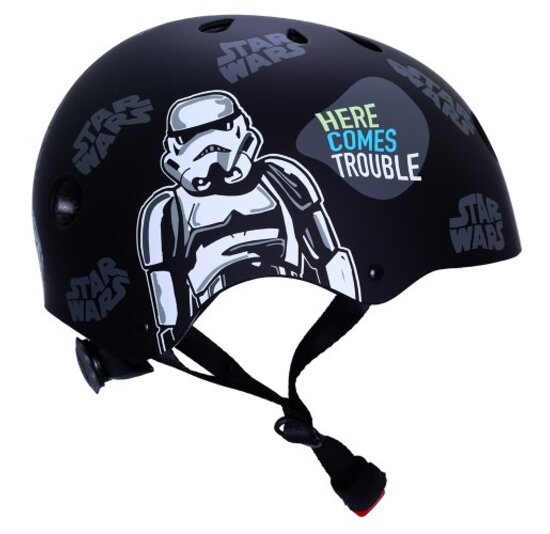 Disney Kinder Fietshelm Sport - Stars Wars - Zwart - 54-58 CM