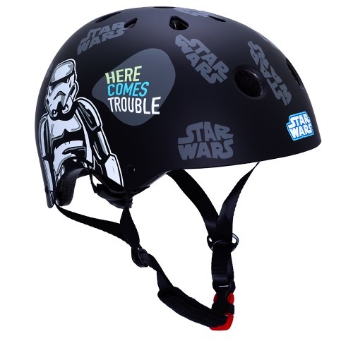 Disney Kinder Fietshelm Sport - Stars Wars - Zwart - 54-58 CM