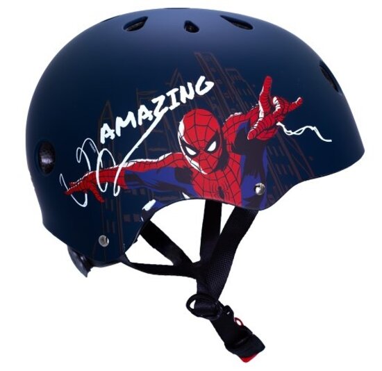 Disney Kinder Fietshelm Sport - Spider-Man - Donkerblauw - 52-56 CM