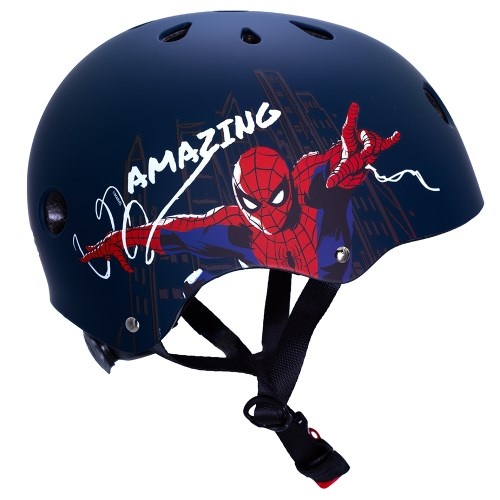 Disney Kinder Fietshelm Sport - Spider-Man - Donkerblauw - 52-56 CM