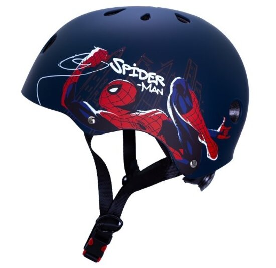 Disney Kinder Fietshelm Sport - Spider-Man - Donkerblauw - 52-56 CM