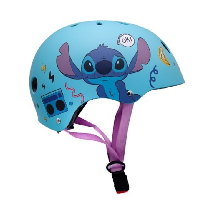 Disney Kinder Fietshelm Sport - Stitch - Blauw - 52-56 CM