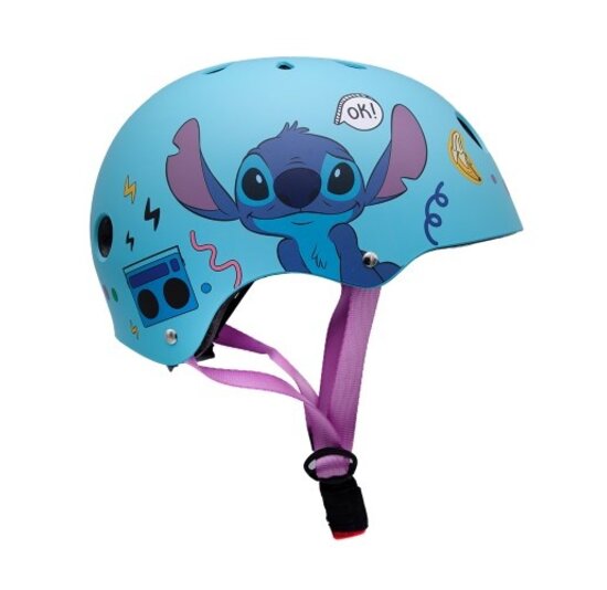 Disney Kinder Fietshelm Sport - Stitch - Blauw - 52-56 CM